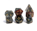 Bloodstone Semi-Previous Hand Carved Stone Dice Set
