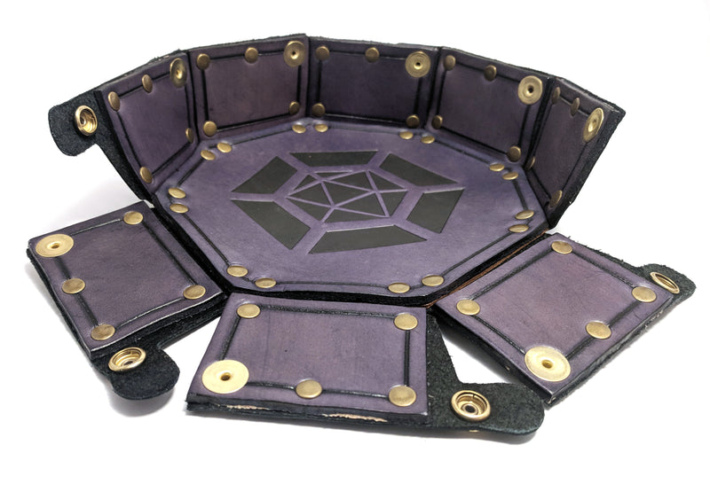 Leather Dice Rolling Trays by Crimson Chain