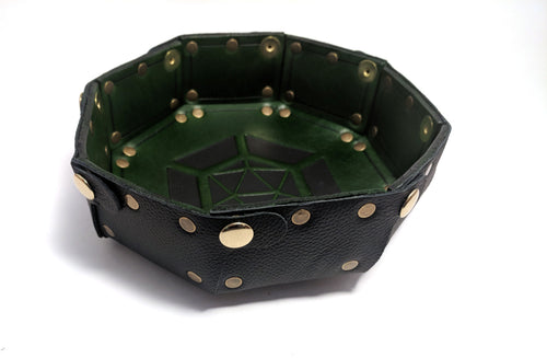 Leather Dice Rolling Trays by Crimson Chain