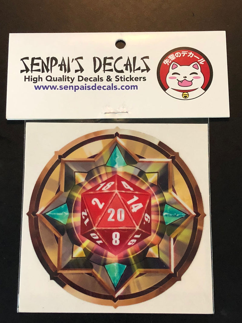 Senpai Decals - Red D20